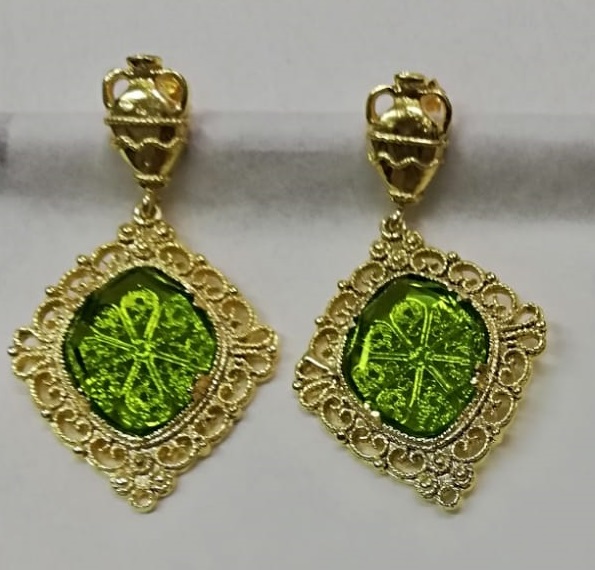 Sicily Line Silver Earrings