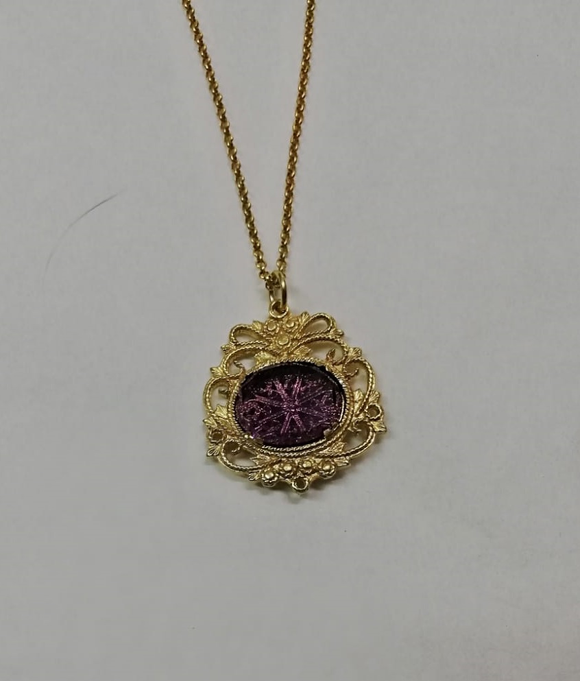 Sicily Line Pendant Necklace