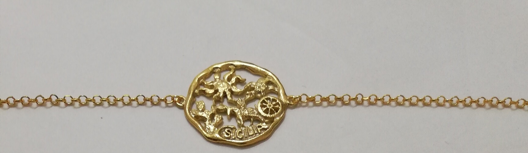 Silver bracelet Sicily line