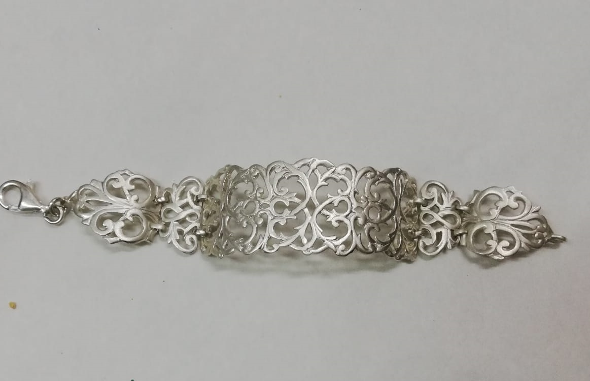 Silver bracelet Sicily line