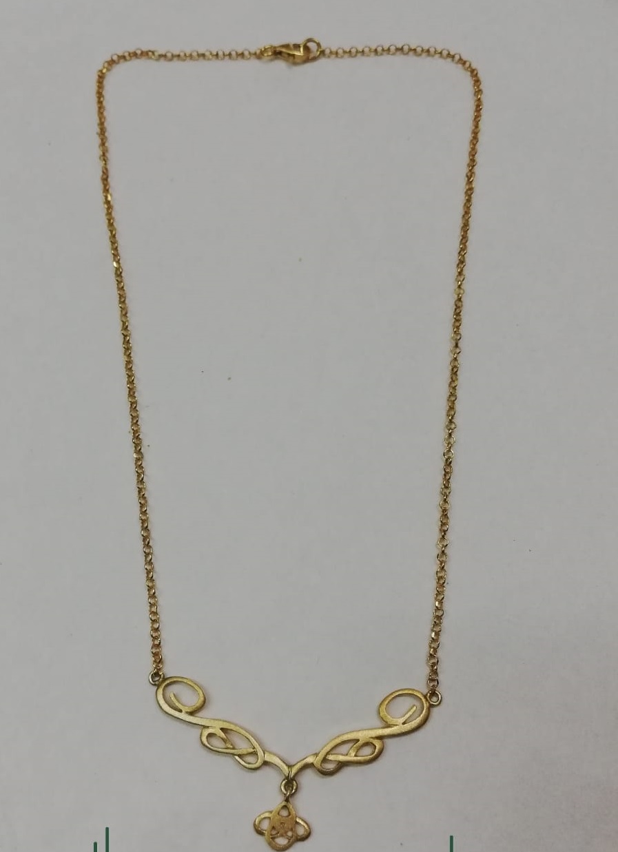 Sicily Line Pendant Necklace