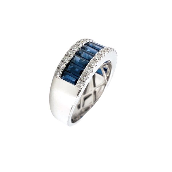 Anello zaffiri blu diamanti e oro Belle Epoque Art. 12511R02W