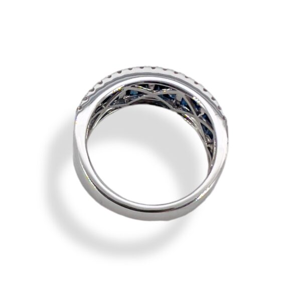 Anello zaffiri blu diamanti e oro Belle Epoque Art. 12511R02W