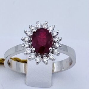 RUBY RING AND GOLD DIAMONDS 750% ART. AN1147