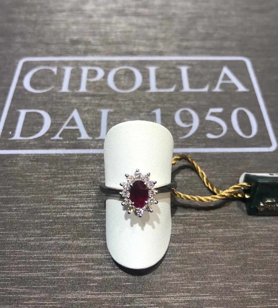 white Gold Ruby Ring