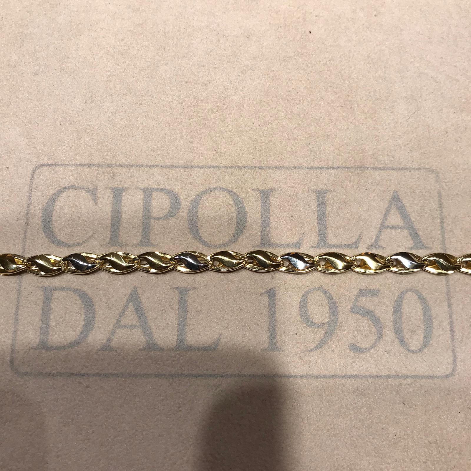 Two-tone gold bracelet