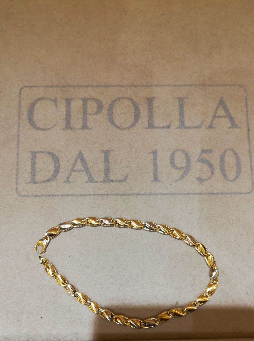 Two-tone gold bracelet