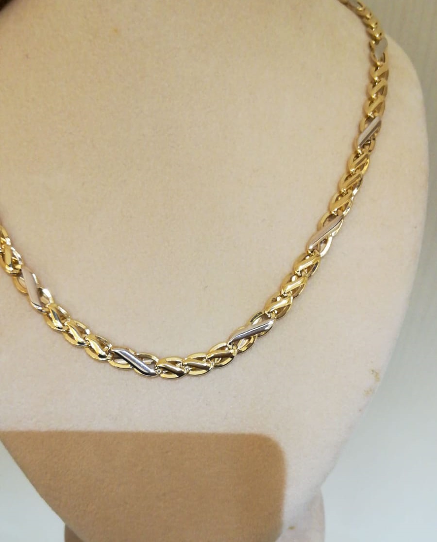 Two-tone gold necklace