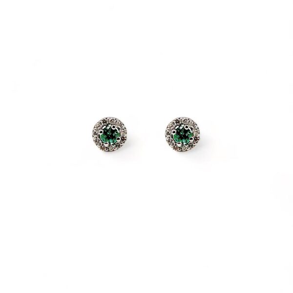 Orecchini smeraldo diamanti e oro BELLE EPOQUE art. OR446