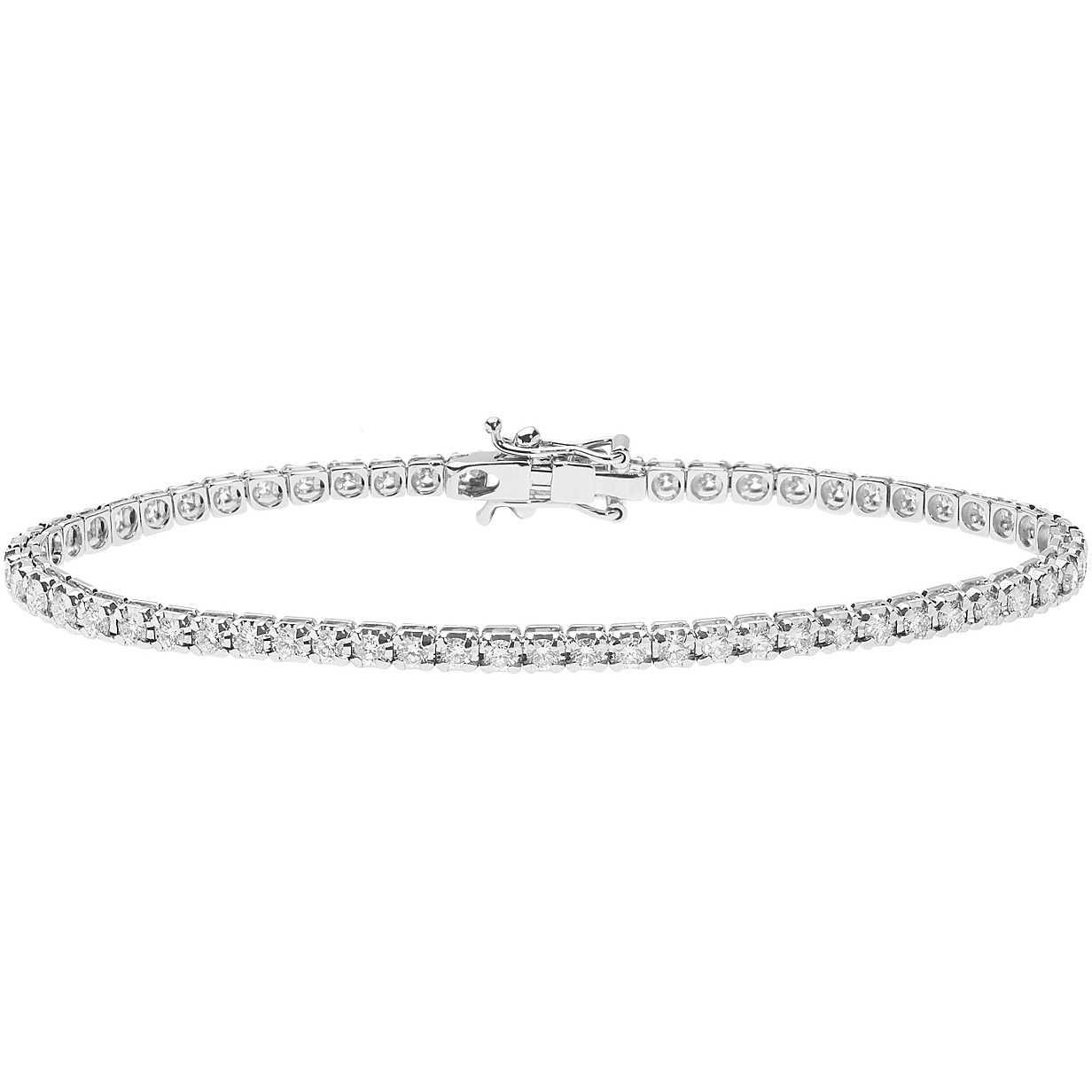 Bracciale Tennis Da Donna Di Comete In Oro Bianco E Diamanti BRT 296 M17