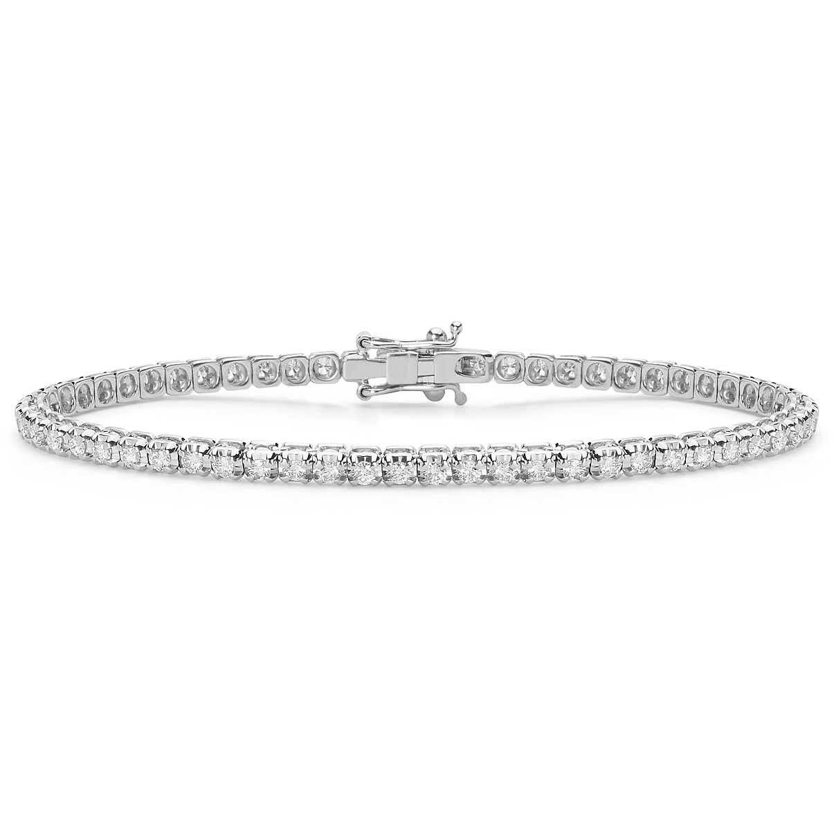 Women’s Tennis Bracelet in Gold with Diamonds 1.6 Carats of BRT 295 M17