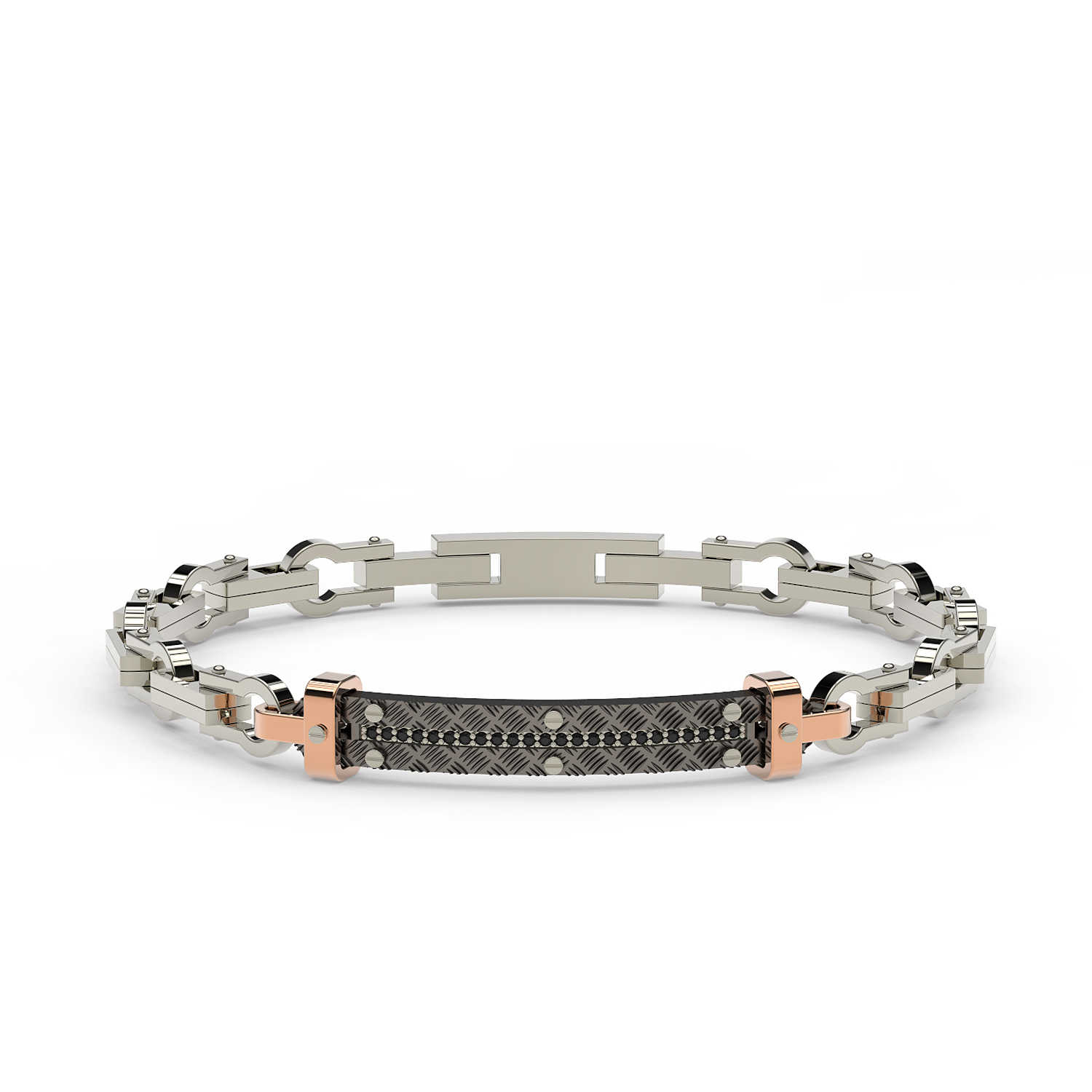 Bracciale uomo gioielli Comete Texture UBR 784