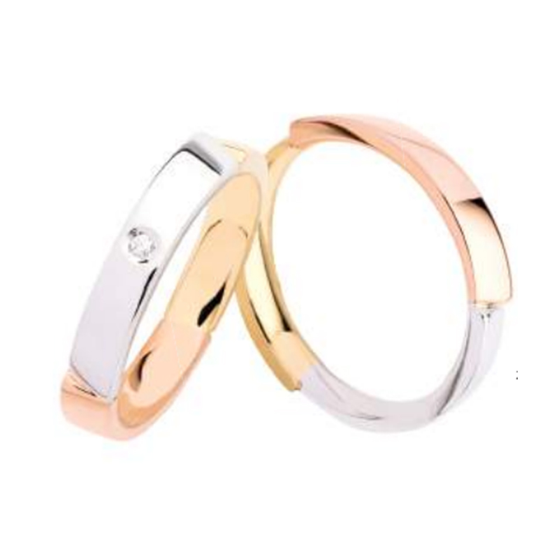 Wedding rings Polello art. 2982DBGR-2982UBGR