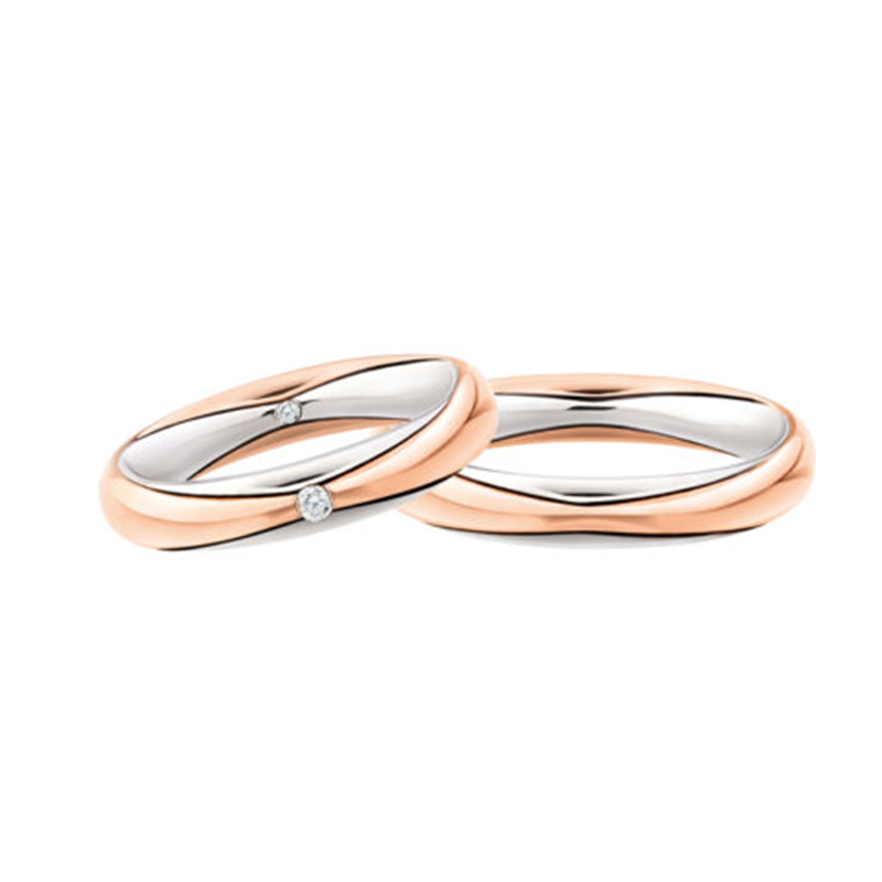 Wedding rings Polello art. 3070DBR-3070UBR