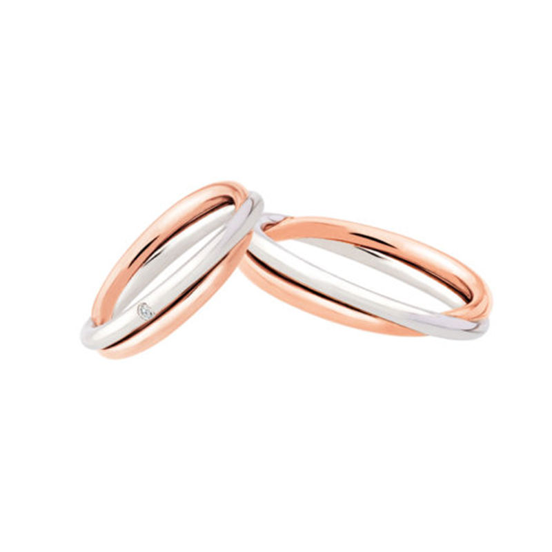 Wedding rings Polello art. 3071DBR-3071UBR