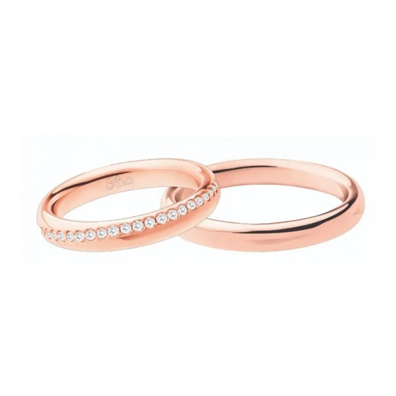 Wedding rings Polello art. 3174DR-3174UR