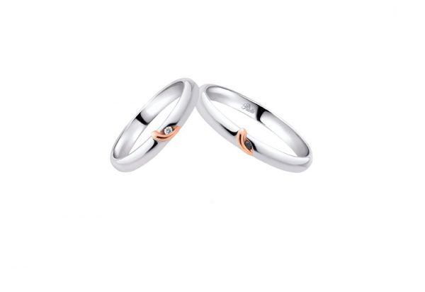 Wedding rings Polello art. 3065DBR-3065DBRN