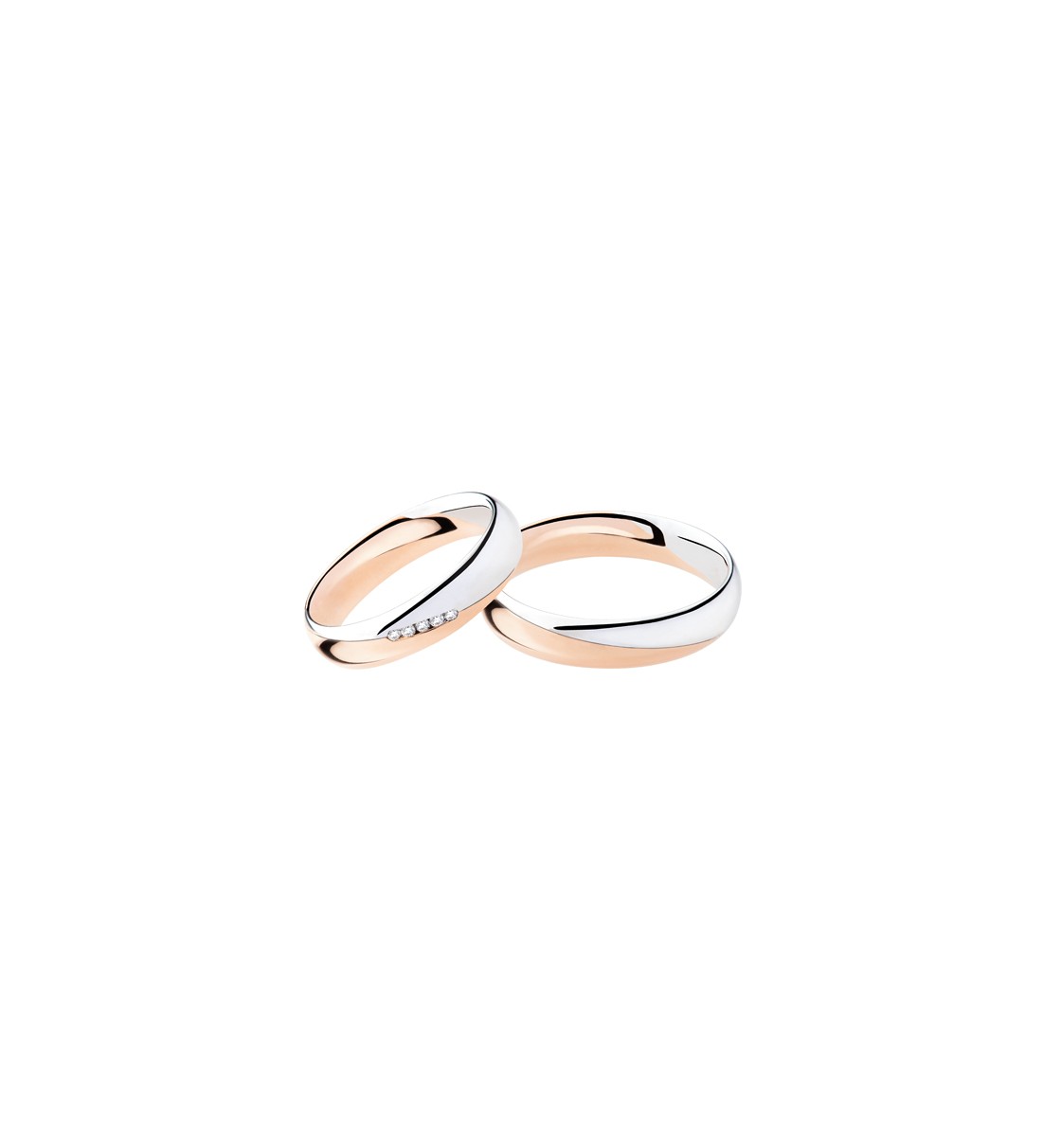 Wedding rings Polello art. 2893DBR – 2893UBR