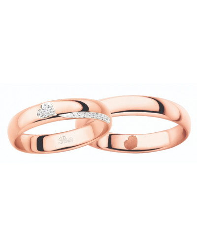 Wedding rings Polello art. 3175DBR-3175UR