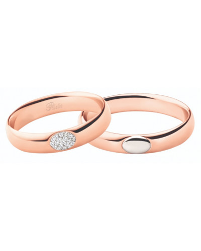 Wedding rings Polello art. 3176DBR-3176UR