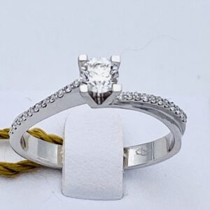 Solitaire ring gold and diamonds WISH ART.AN1293