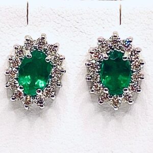 Orecchini smeraldo e diamanti art.135054