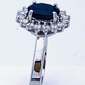 Anello zaffiro e diamanti in oro 750% ART. AN2764