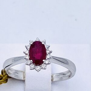 RUBY RING AND GOLD DIAMONDS 750% ART. AN1469-1
