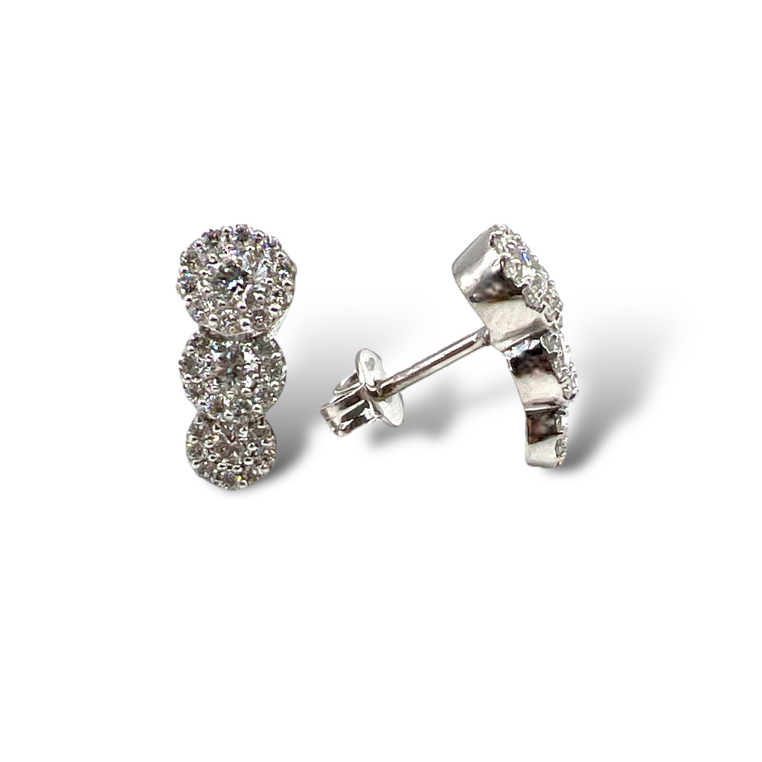 Earrings Trilogy Gold and Diamonds BELLE EArt. OR922″