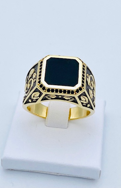 Men's gold ring 750% Art. ANORU75
