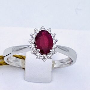 RUBY RING AND GOLD DIAMONDS 750% ART. AN1471