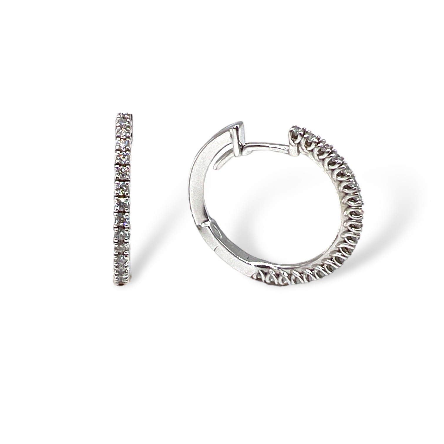 EROS Gold and Diamonds Circle Earrings Art. 4157984