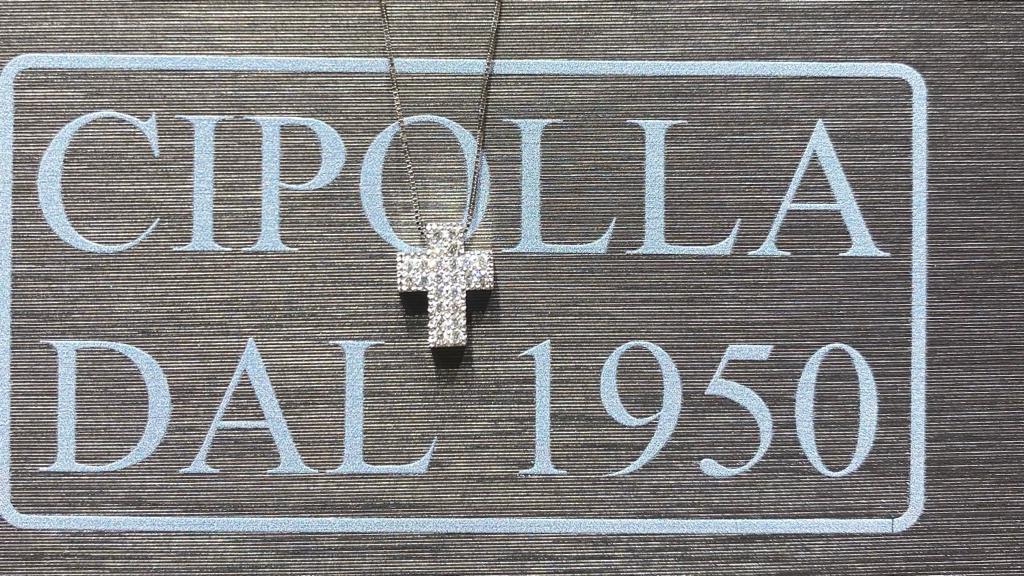 White Gold Cross Pendant