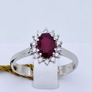 RUBY RING AND GOLD DIAMONDS 750% ART. AN1624
