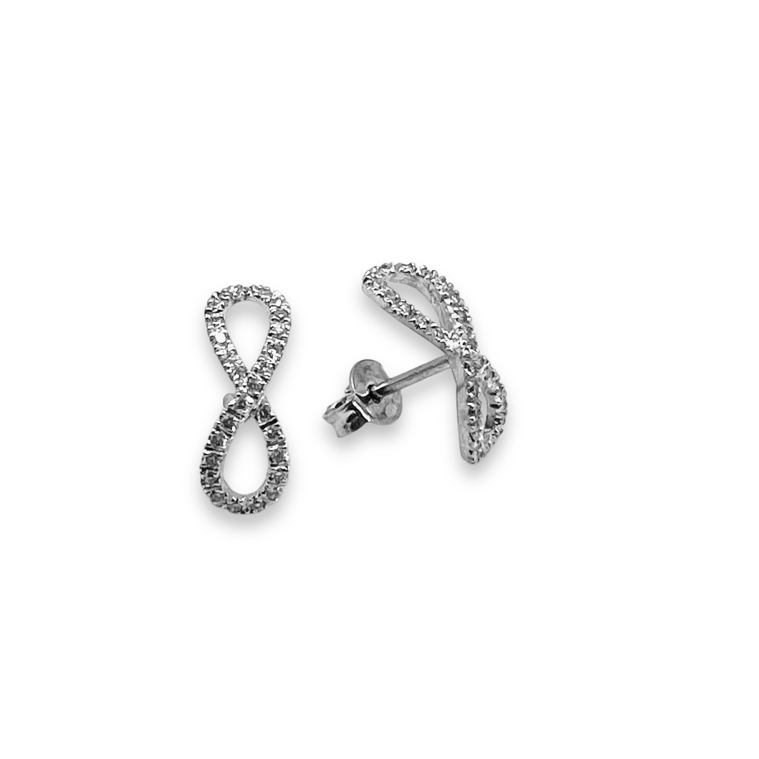 INFINITY Gold and Diamond Earrings Art. OR606