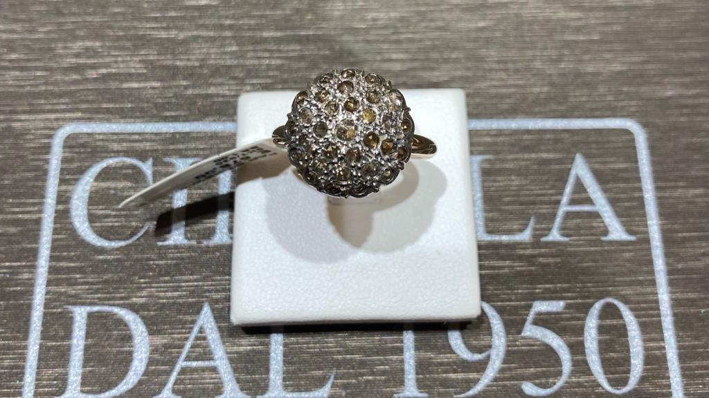 Anello Toppa Oro e Diamanti Art. 512389