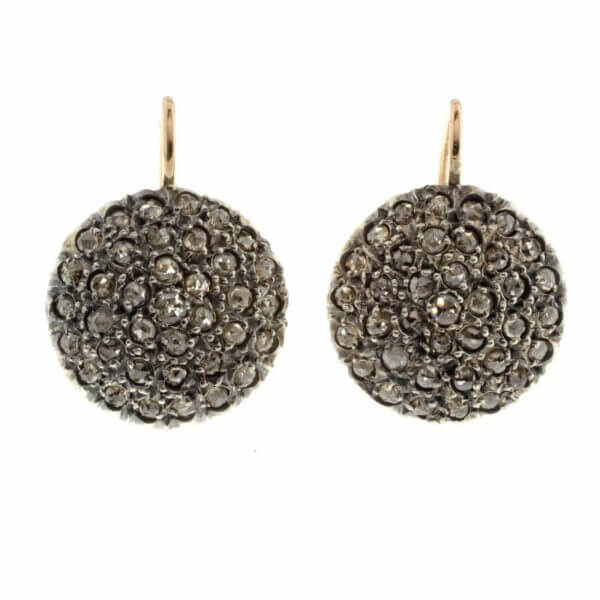 Gold and Diamond Patch Earrings Art. 512210