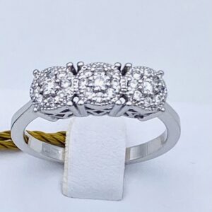 NARCISO Art.AN953 Gold Diamond Trilogy Ring