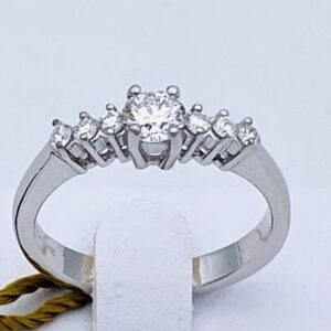 750% white gold diamond solitaire ring art. AN1786