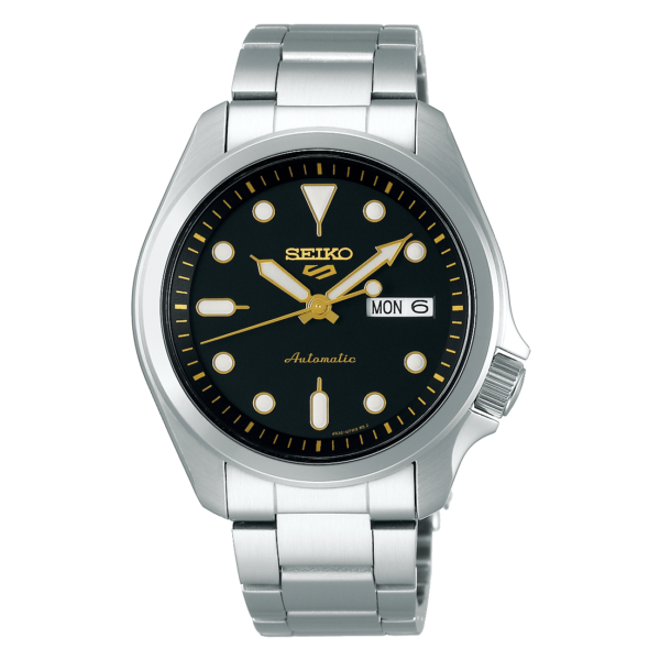 Seiko 5 Sports Black Gold Watch - SRPE57K1