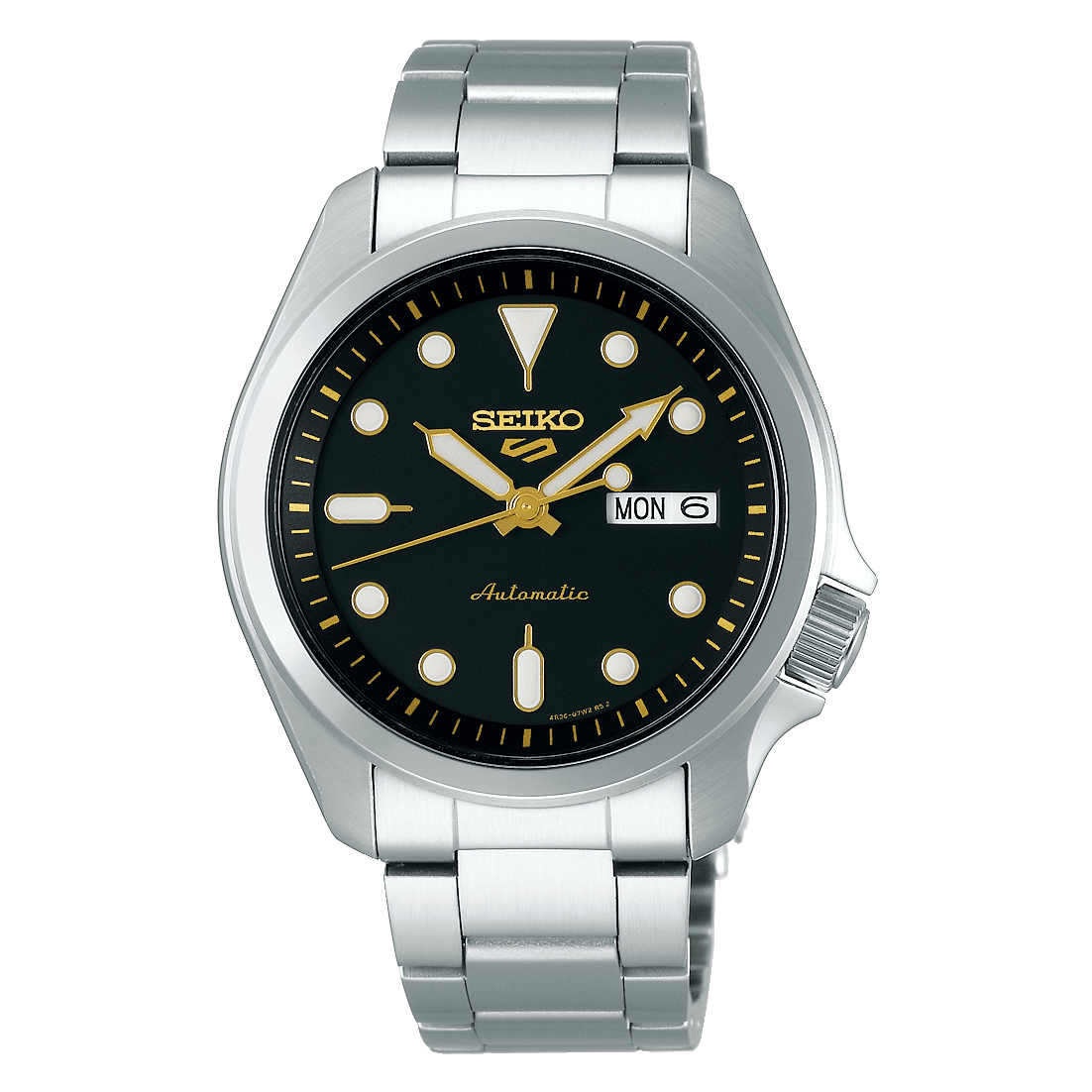 Seiko 5 Sports Black Gold Watch – SRPE57K1