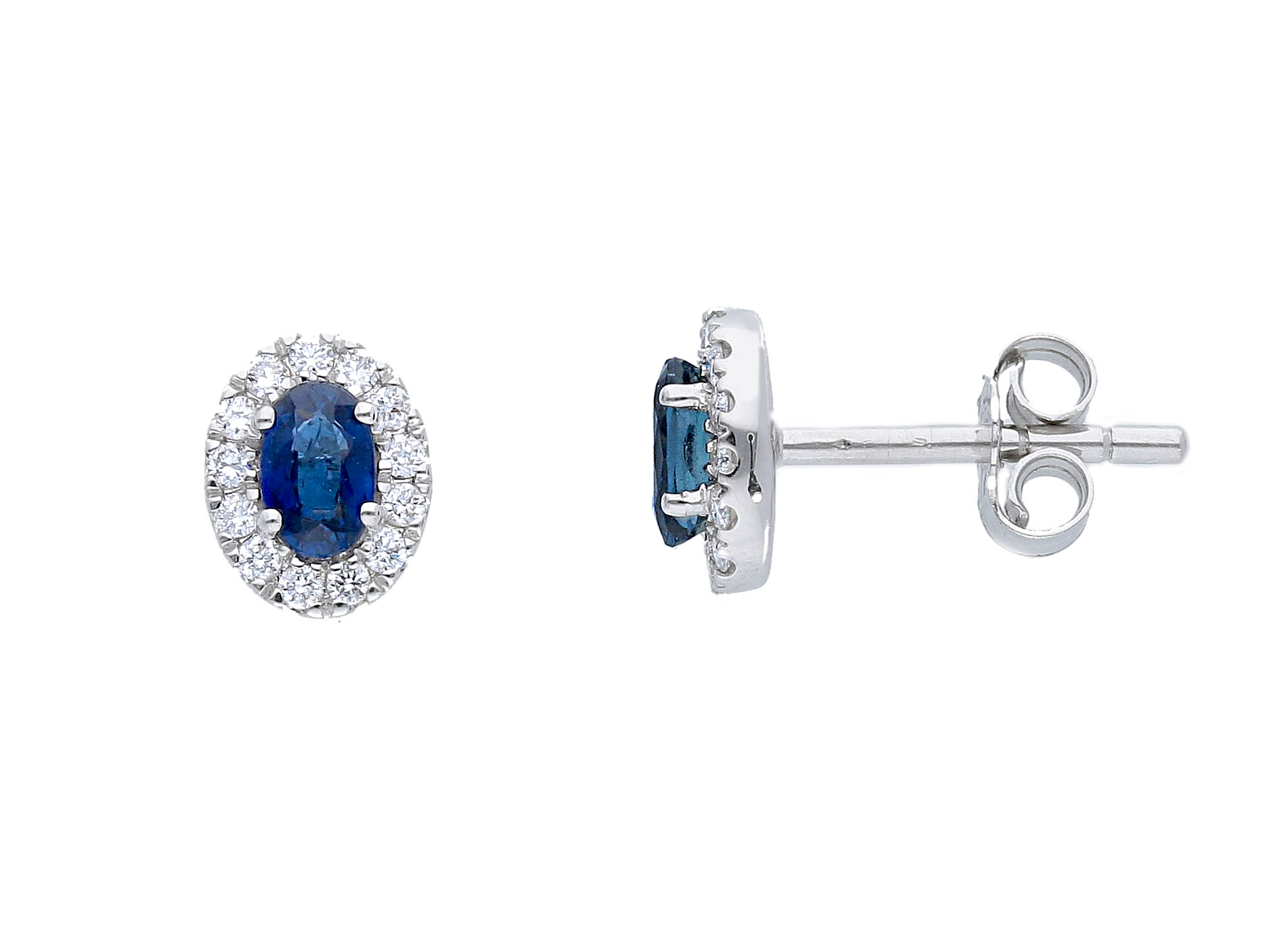 Orecchini Zaffiro Blu Oro e Diamanti  BELLE EPOQUE Art. 225822