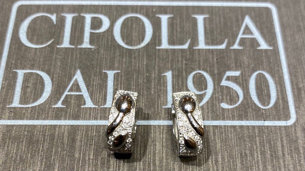 CHIMENTO JEWELRY earrings gold 750% diamonds 0.60ct color F/vs Art. 11112