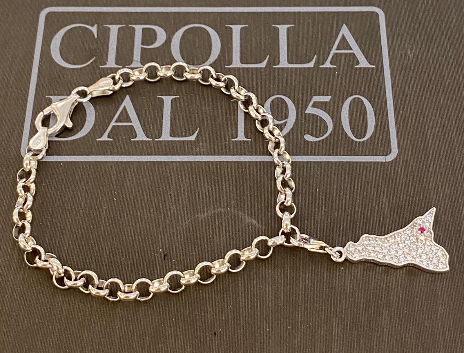 Bracciale sicilia argento 925%