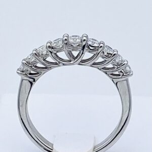 anello veretta oro bianco 750% e diamanti  ART. AN1694