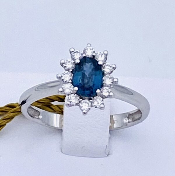 Sapphire and diamond ring in white gold ART. AN1514