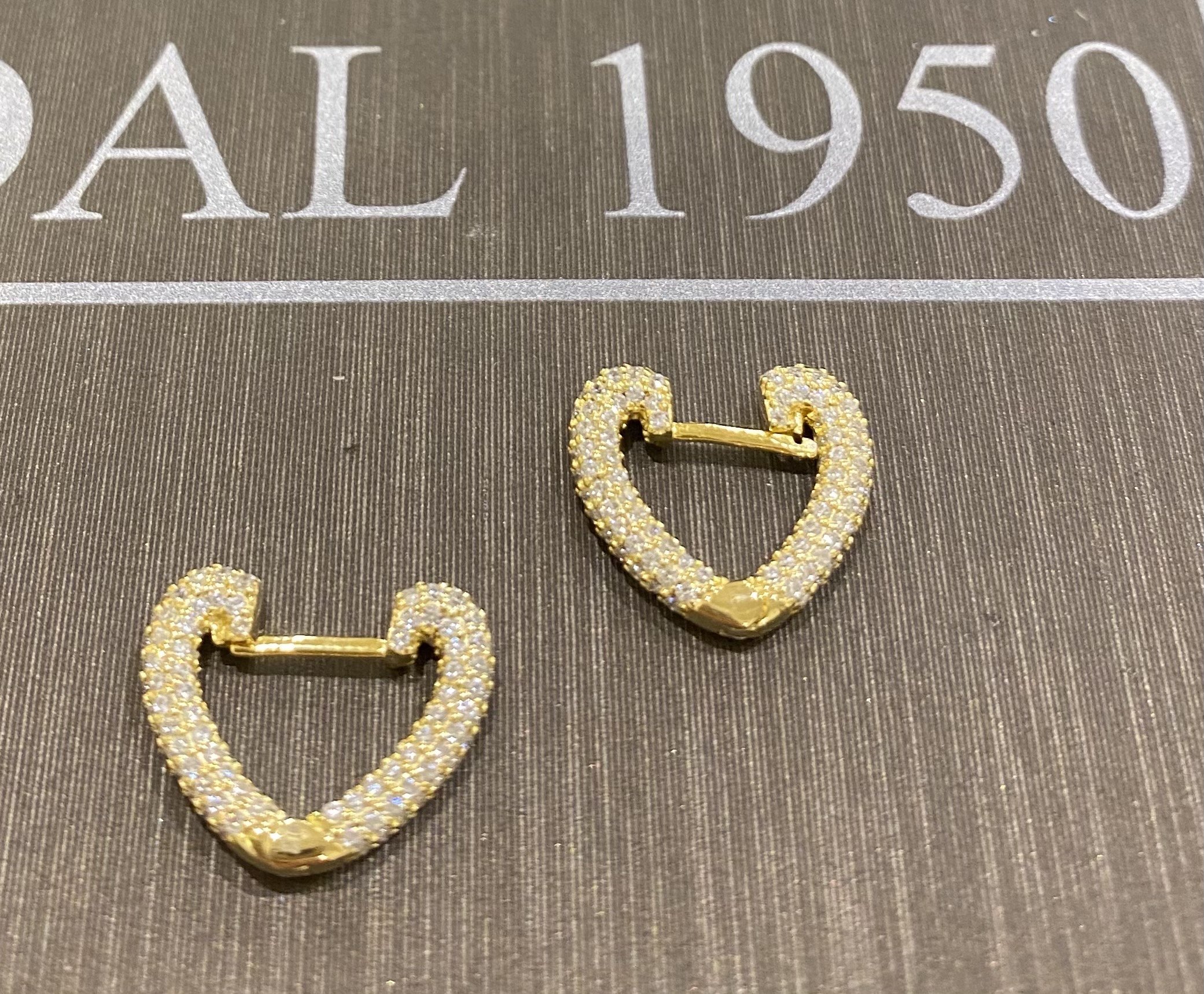 orecchini in argento 925% yellow gold