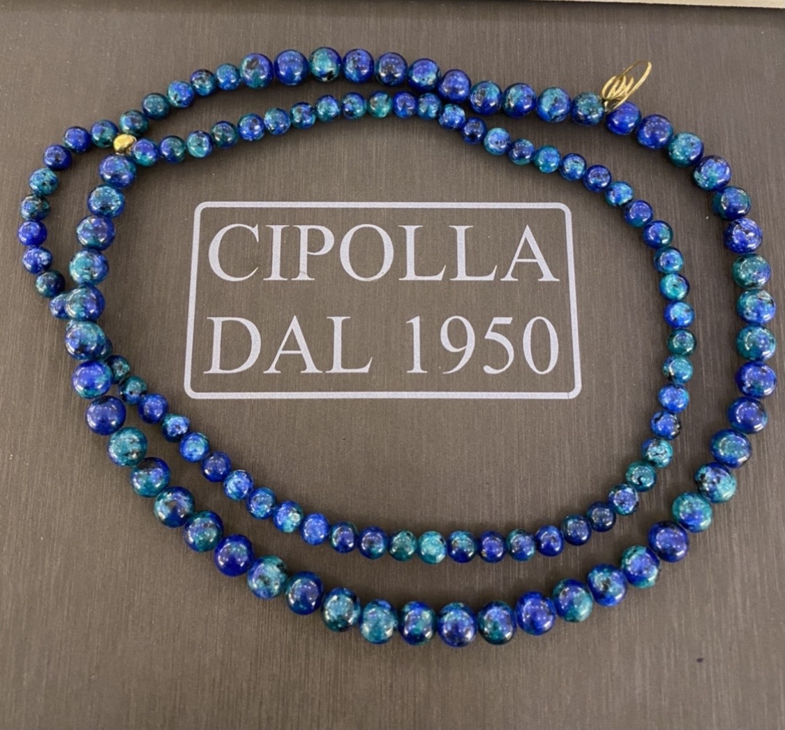 collana girocollo  boule pietre