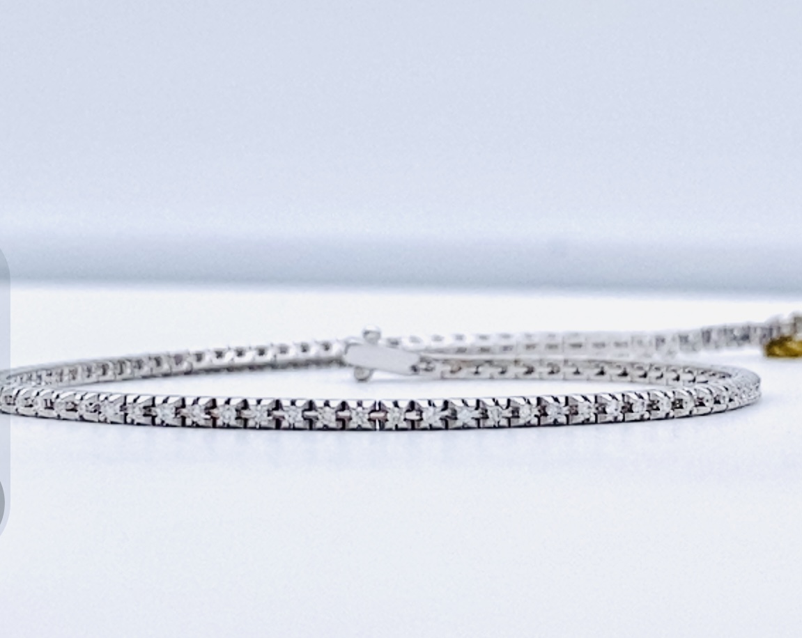 White Gold 750% Art. BR356 Diamond Tennis Bracelet