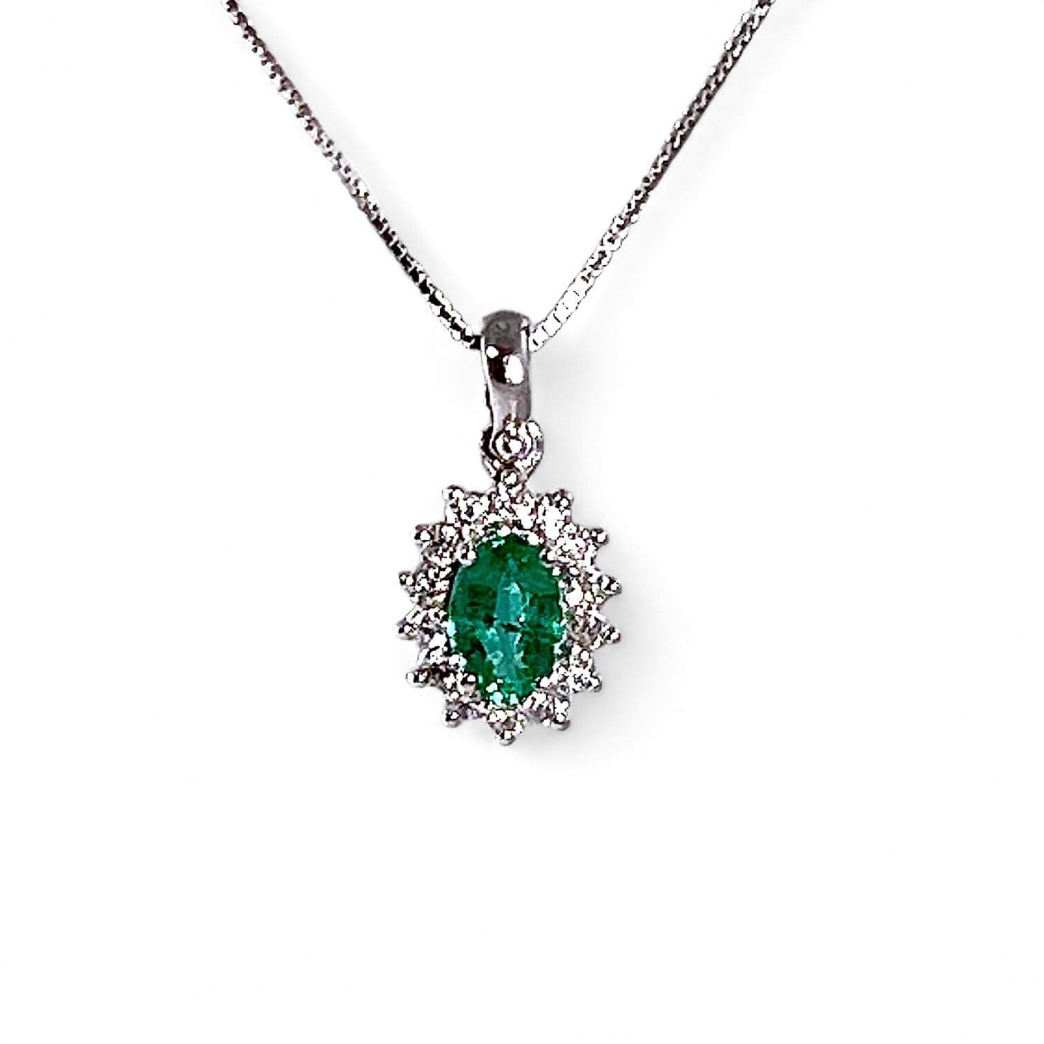 Pendant with emeralds and diamonds Art.CD144